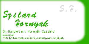 szilard hornyak business card